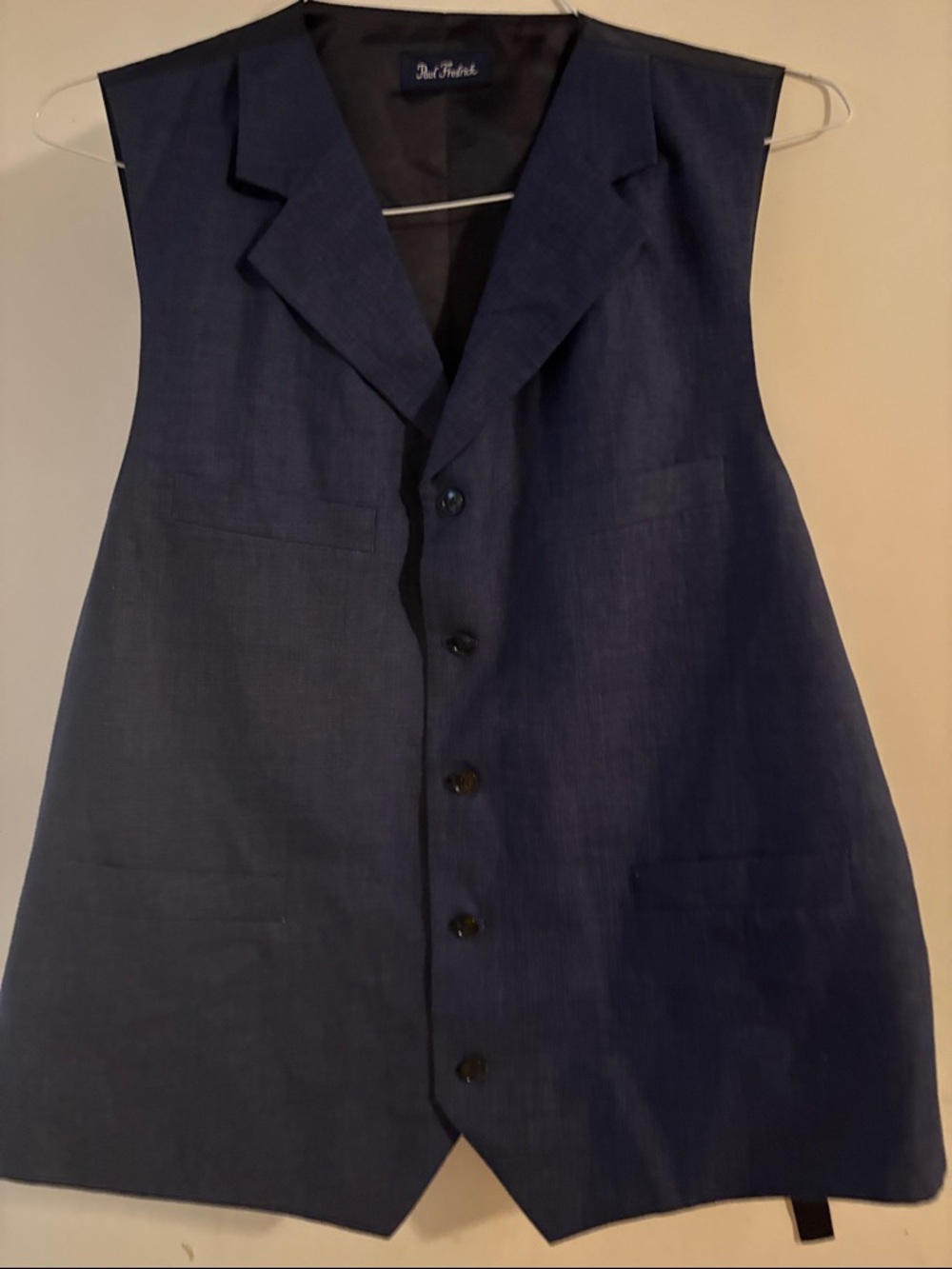 Paul Fredrick Navy Blue Men's Vest